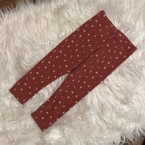 Garanimals‎ Girls 24M Burgundy Alphabet Print Leggings
